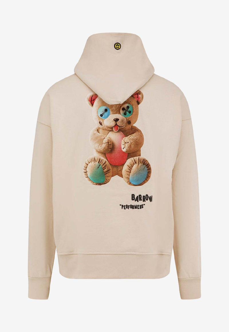 Barrow Bear Print Hooded Sweatshirt Beige F5BWUAHS04713_Beige_29842094