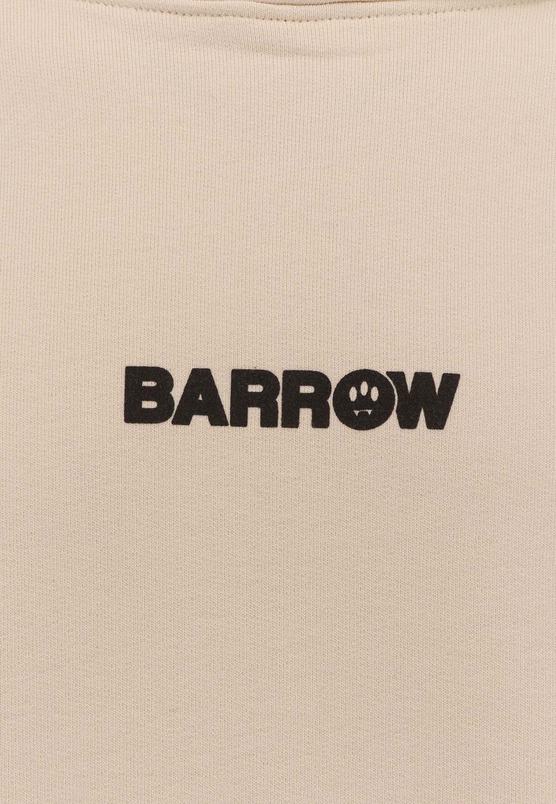 Barrow Bear Print Hooded Sweatshirt Beige F5BWUAHS04713_Beige_29842094