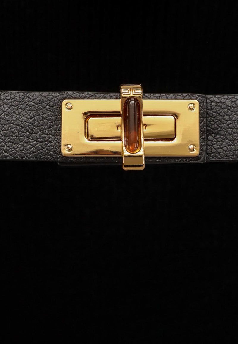 Elisabetta Franchi Wool-Blend V-neck Sweater Black MK06S56E2110_Nera_29841733