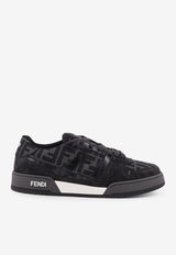 Fendi Match FF Jacquard and Suede Sneakers Gray 7E1688AQ6IF1R71_DK GREY+GRIG.NER+BIA_29852998