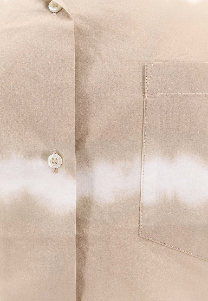 Aspesi Tie-Dye Short-Sleeved Shirt Beige G5401L137_10136_Beige_32772278