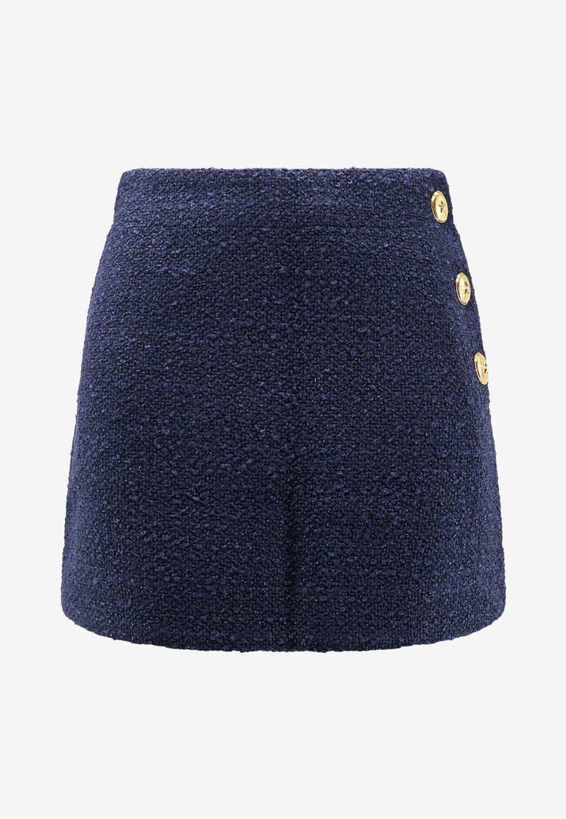 PINKO Tweed Mini Skirt Blue 105792A2VJG82_Blue_29848572