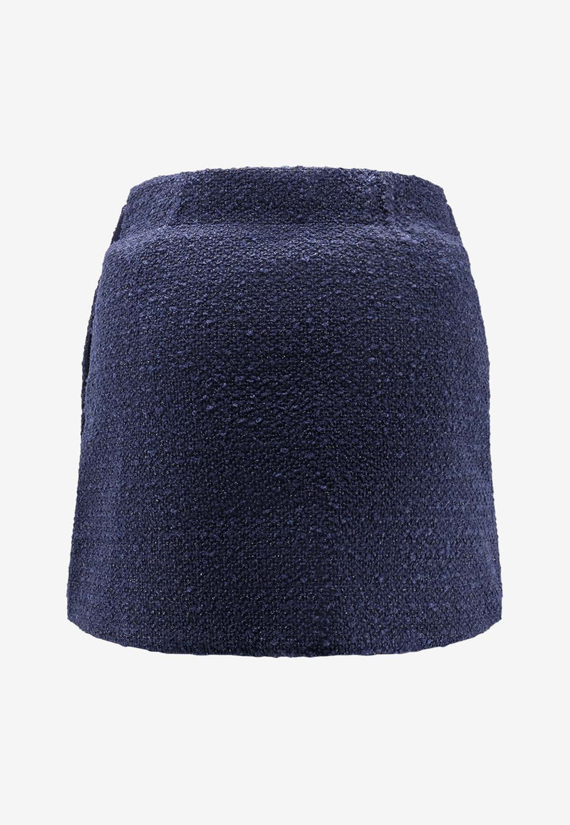PINKO Tweed Mini Skirt Blue 105792A2VJG82_Blue_29848572