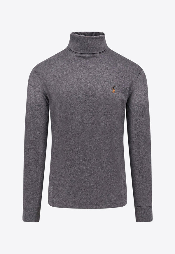 Polo Ralph Lauren Embroidered Logo Turtleneck Sweater Gray 710760126020_BARCLAY HEATHER_29840547