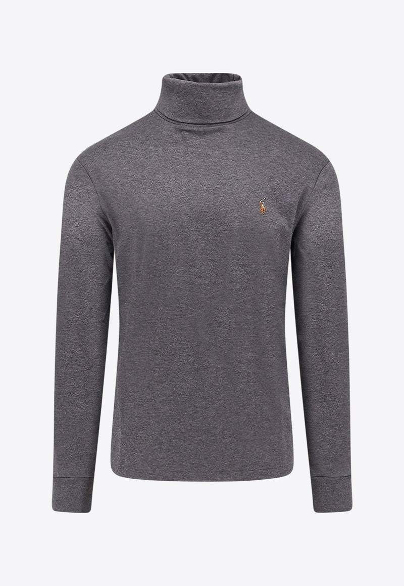 Polo Ralph Lauren Embroidered Logo Turtleneck Sweater Gray 710760126020_BARCLAY HEATHER_29840547