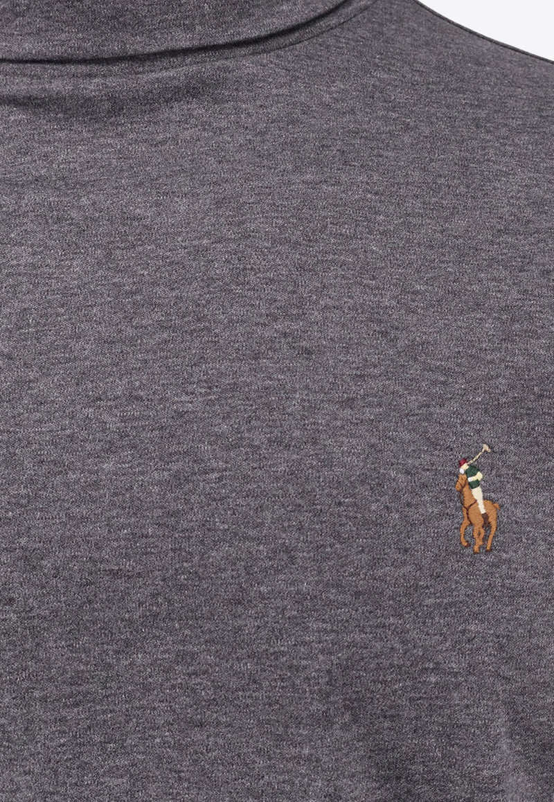 Polo Ralph Lauren Embroidered Logo Turtleneck Sweater Gray 710760126020_BARCLAY HEATHER_29840547