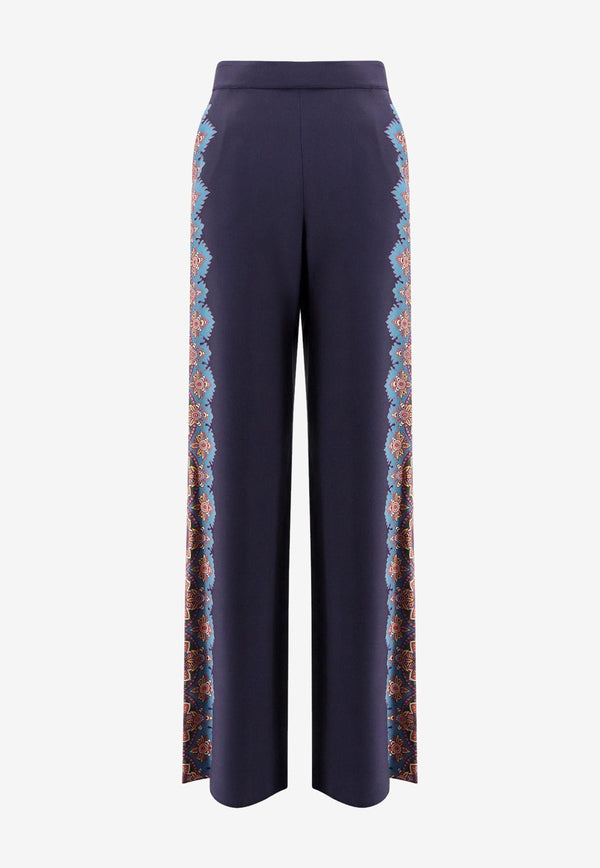 Etro Floral Print Silk Pants Blue WREA0014AKB34X0886_Blue_29842932