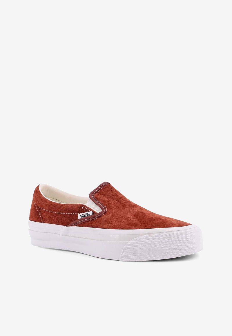 Vans Classic 98 Slip-On Suede Sneakers Red VN000D9PNB31RED_Brick Red_29847518