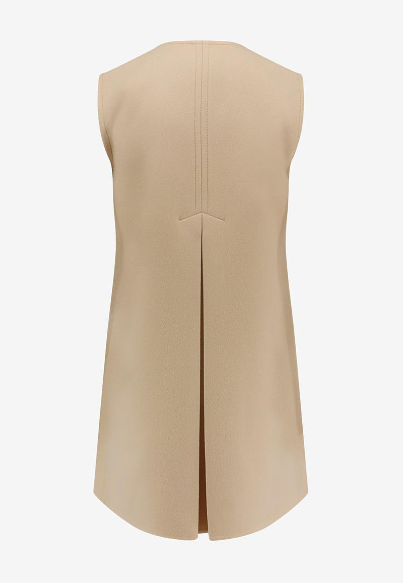 Valentino Wool and Cashmere Mini Dress Beige 7B3CF7T06JAET5_BETULLA_29842320