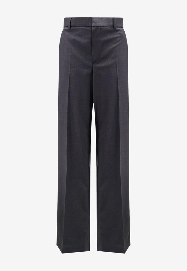 Gucci Logo Embroidered Wool Pants Gray 836760Z7ATK1054_ARDESIA GREY_29851443