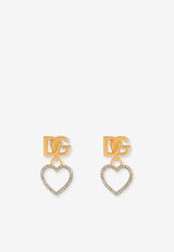 Dolce & Gabbana DG Logo and Heart Earrings Gold WER6I2W1111ZOO00_Golden_29846678