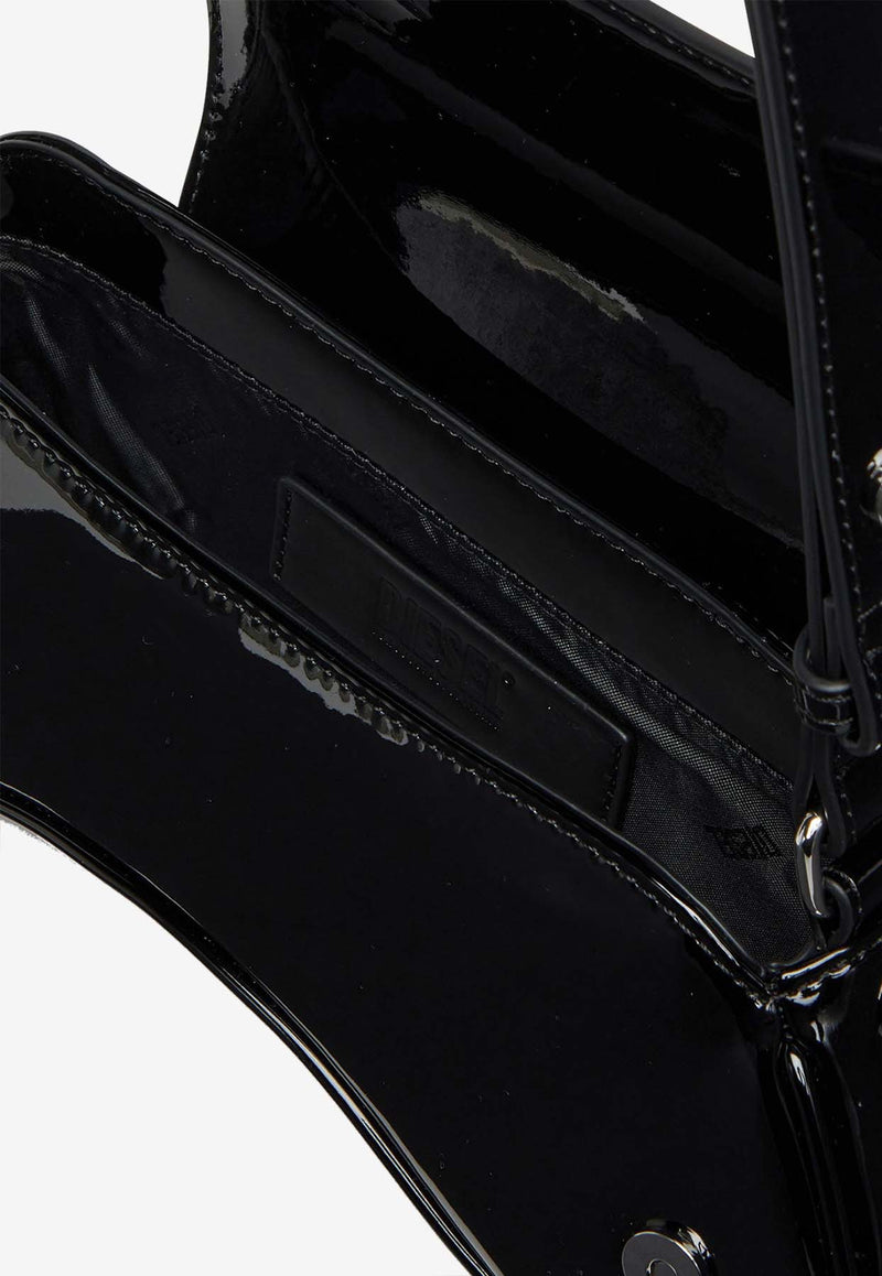 Diesel Play Patent Leather Shoulder Bag Black X10221P6255HA881_Black_29840835