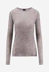 PINKO Pico Wool Crewneck Sweater Gray 105398A2PMI42_Grey_29842143
