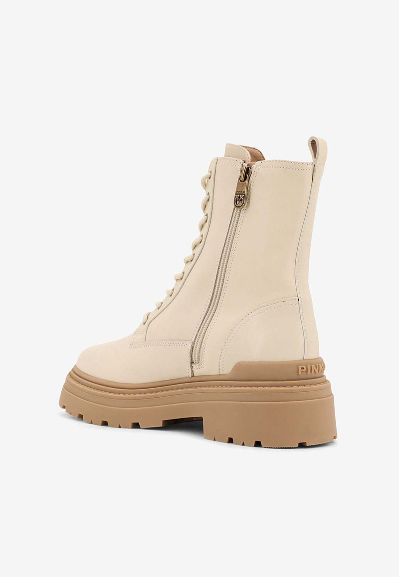 PINKO Mia Leather Ankle Boots Cream SD0141P001DY7_Cream_29841003