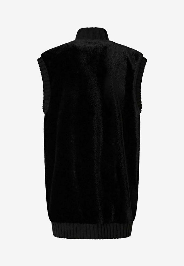 PINKO Genovese Faux Fur Vest Black 105402A2PIZ99_Black_29843263