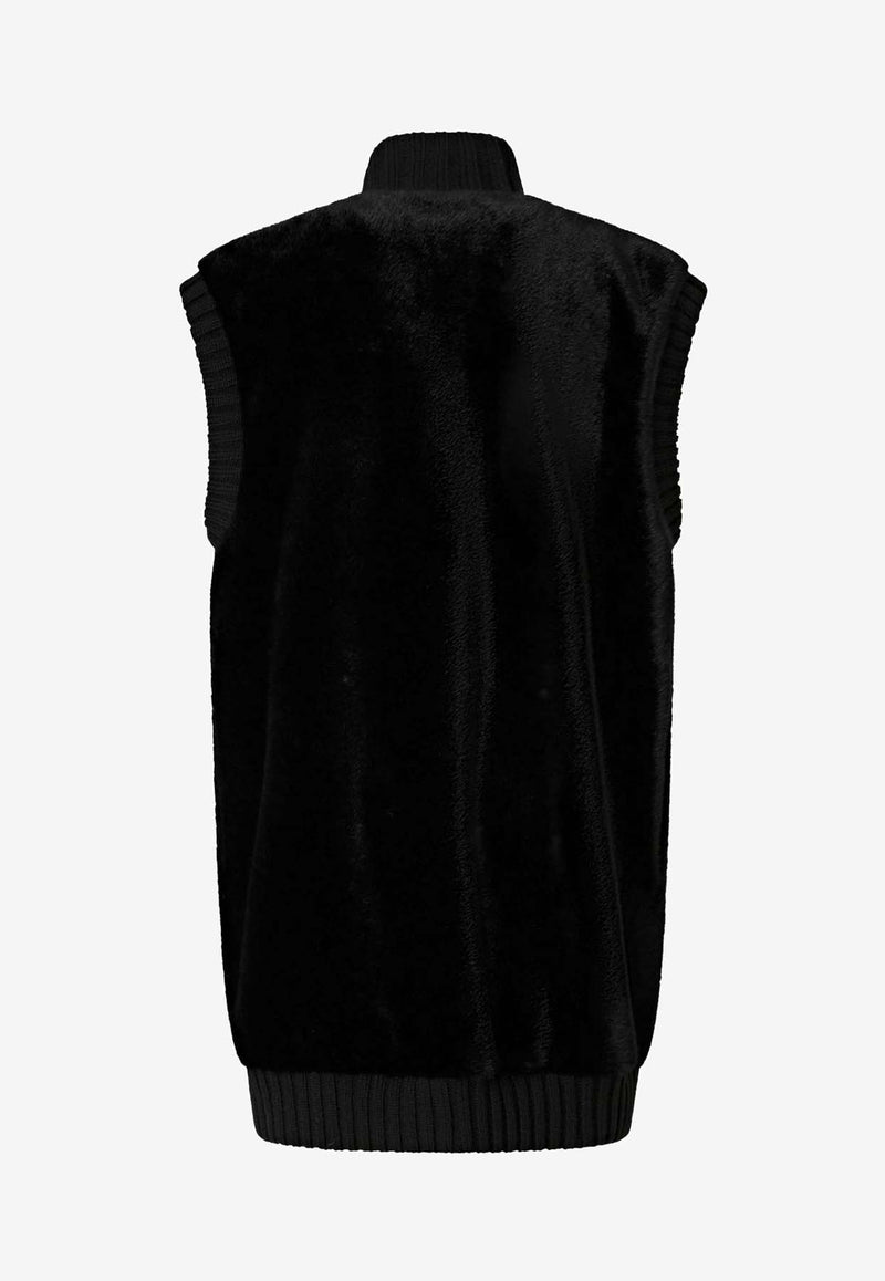 PINKO Genovese Faux Fur Vest Black 105402A2PIZ99_Black_29843263