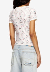 Diesel T-Unclau Cat Print T-shirt White A185550JLCC100A_White_29848342