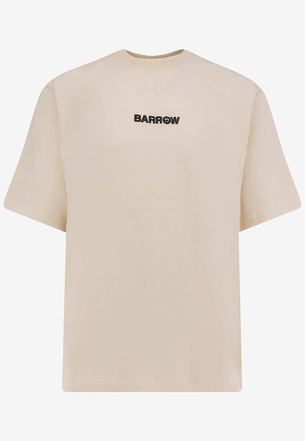 Barrow Bear Print Logo T-shirt Beige F5BWUATH04913_Beige_29841161