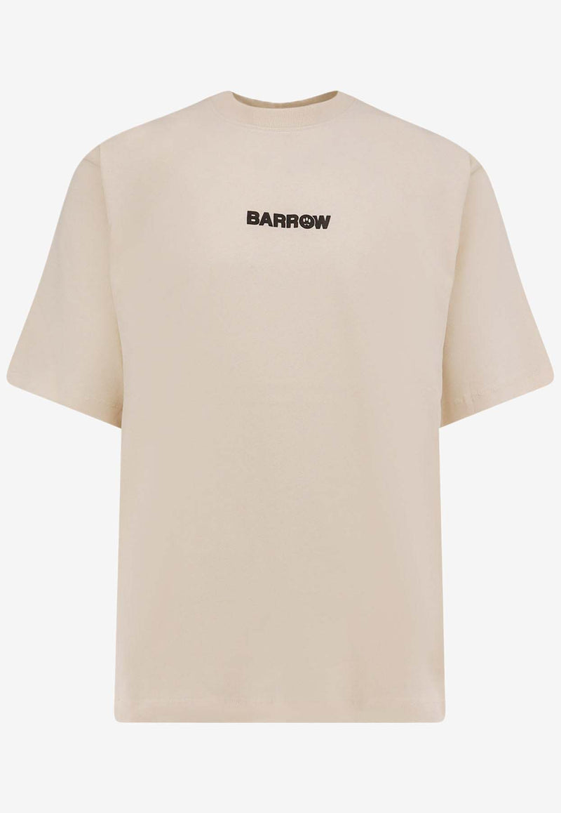 Barrow Bear Print Logo T-shirt Beige F5BWUATH04913_Beige_29841161