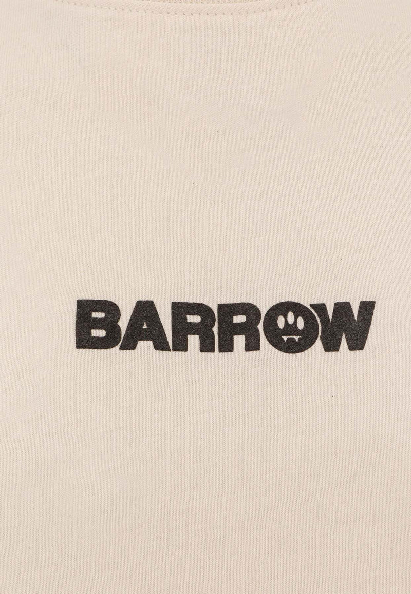 Barrow Bear Print Logo T-shirt Beige F5BWUATH04913_Beige_29841161
