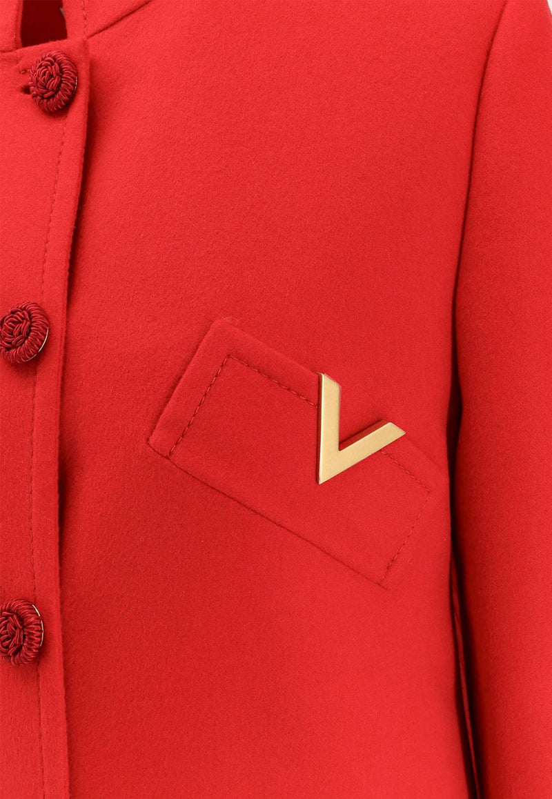 Valentino Wool and Cashmere Single-Breasted Coat Red 7B3CA7T06JAR9M_PARIS_29847511