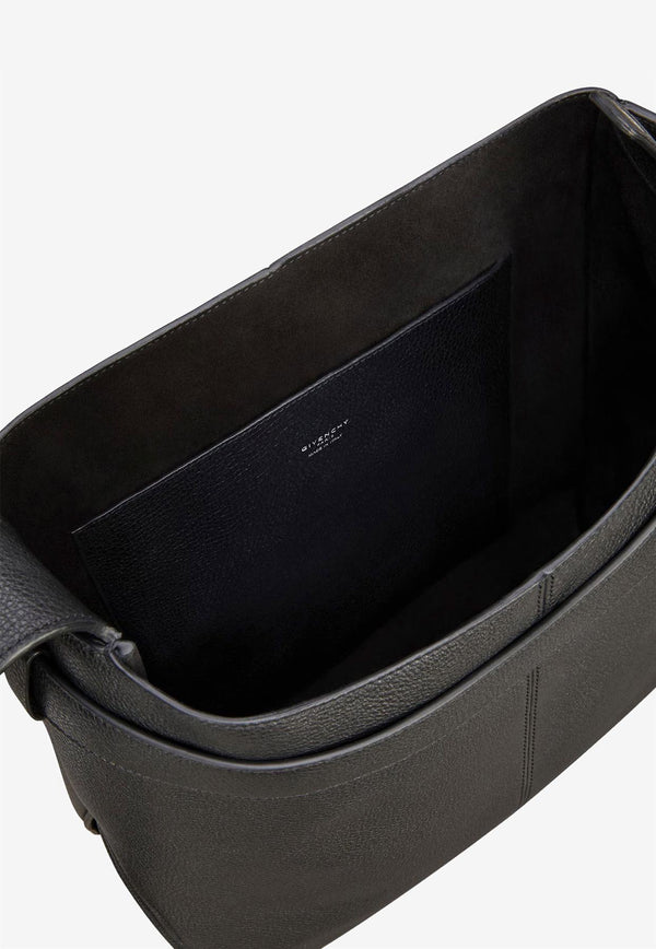 Givenchy Medium Grained Leather Belted Shoulder Bag Black BK50F4K213001_Black_29841059