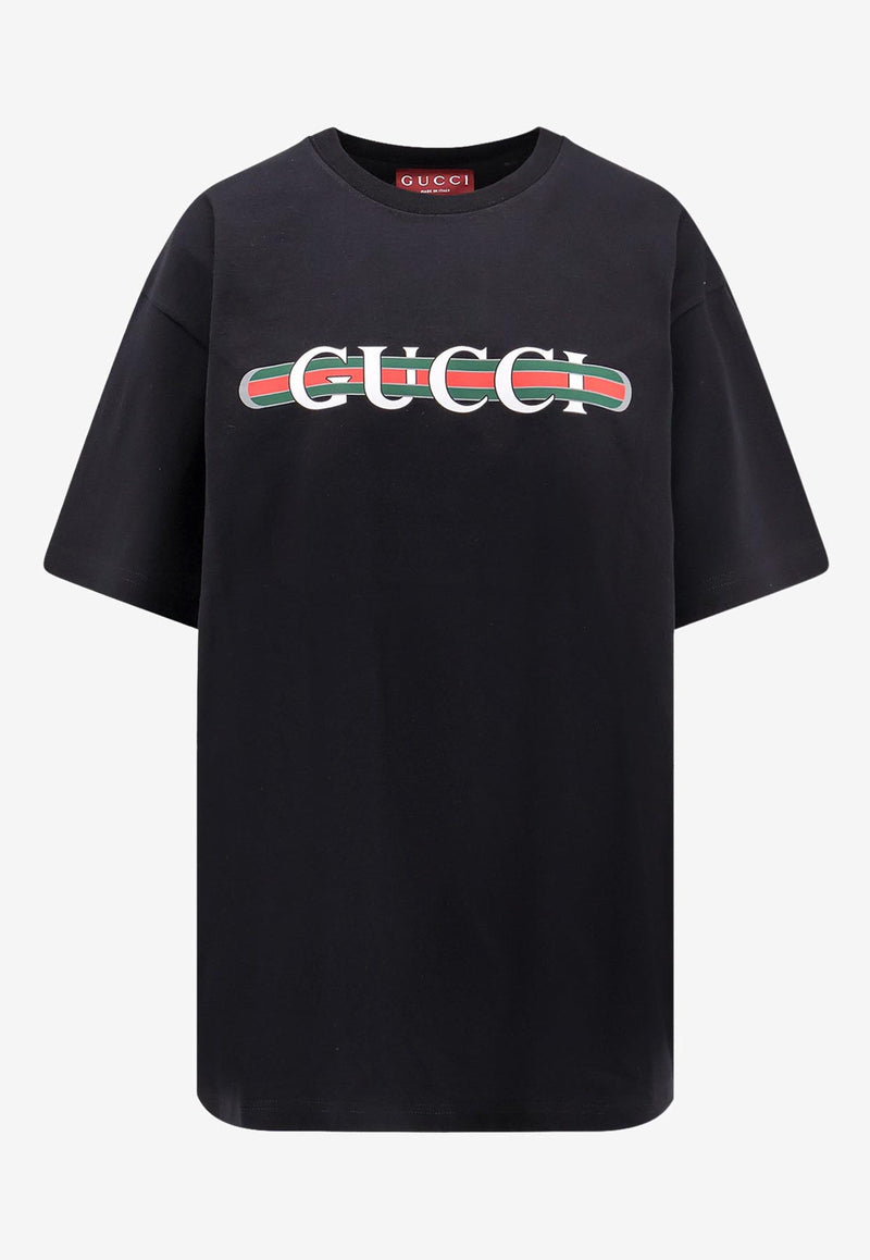 Gucci Signature Web Logo T-shirt Black 788093XJGL61082_MultiColour_29849502