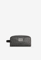 Dolce & Gabbana Coated Jacquard Pouch Bag Black BT0989AJ7058B969_NERO GRIGIO_29840365