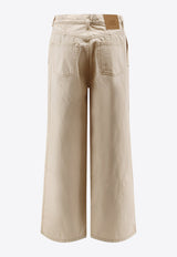 AMI PARIS Essential Wide-Leg Jeans HTR820DE0106150_Beige_29840435