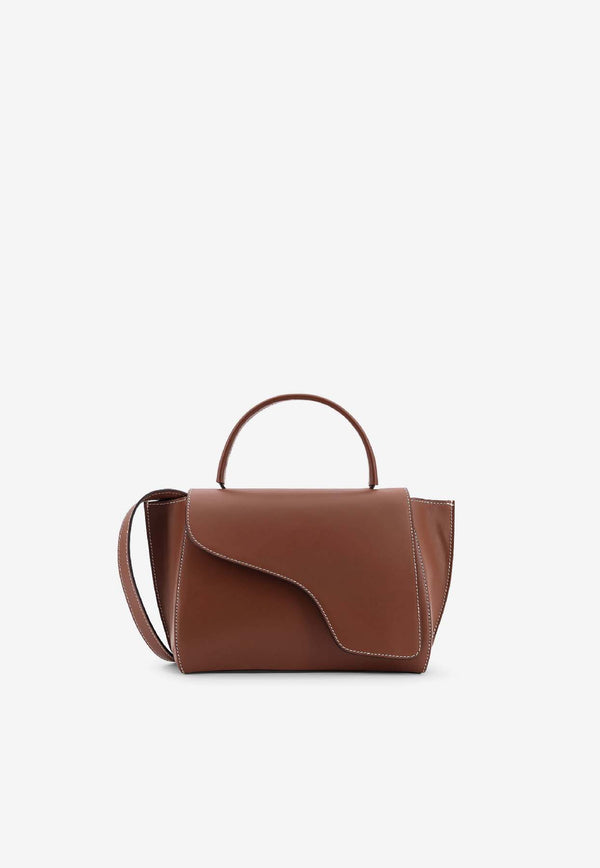 ATP Atelier Arezzo Leather Top Handle Bag Brown 1230811079_Cannella Contrast Stitch_30009929