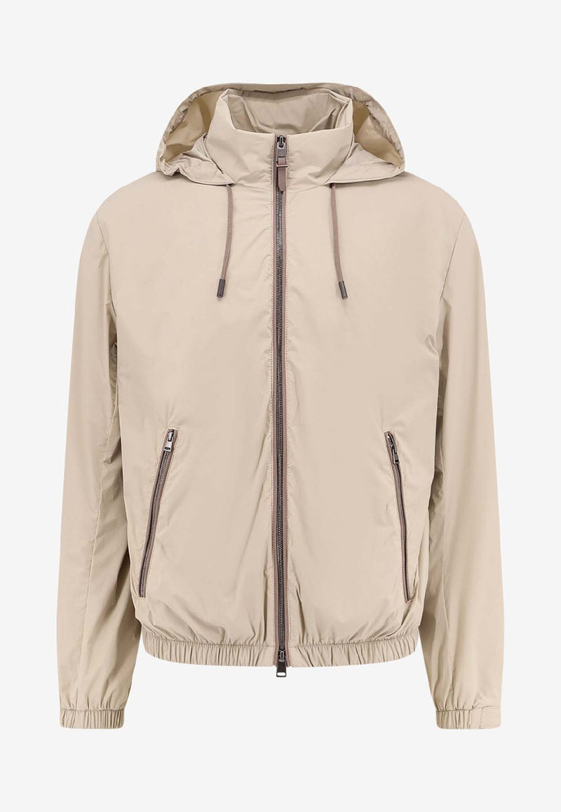 Hugo Boss Zip-Up Hooded Jacket Beige 50543510255_Beige_30009533