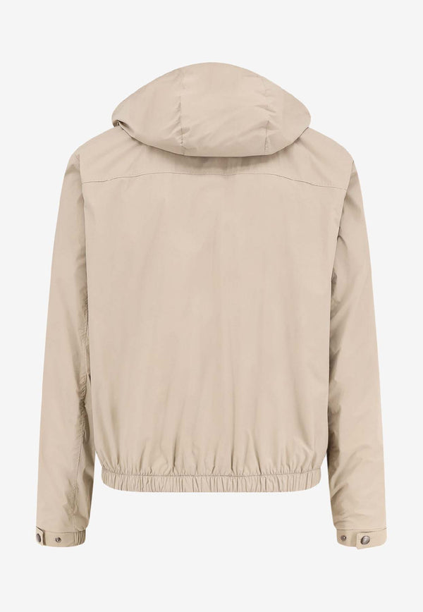 Hugo Boss Zip-Up Hooded Jacket Beige 50543510255_Beige_30009533