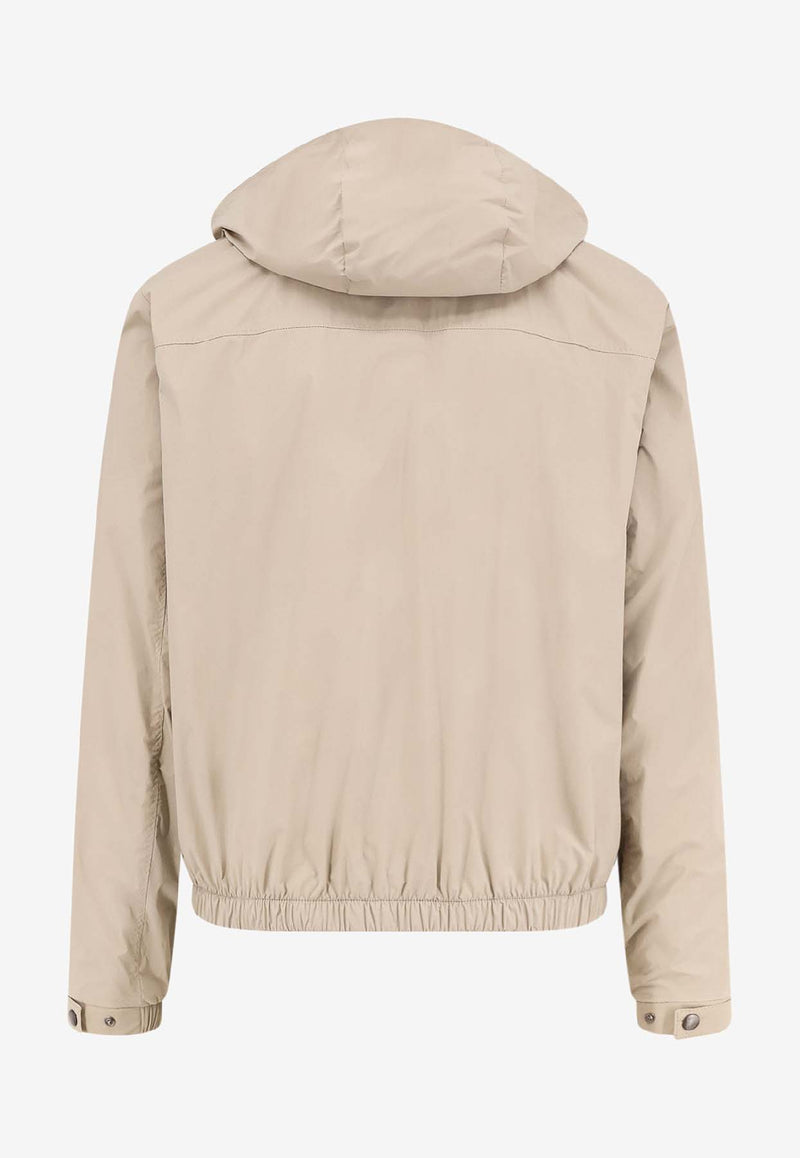 Hugo Boss Zip-Up Hooded Jacket Beige 50543510255_Beige_30009533
