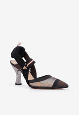 Fendi Colibri 90 FF Mesh Slingback Pumps Multicolor 8J6851A2D7F1OTR_TAB.M+N.BD.CR+NE MIL_29853708