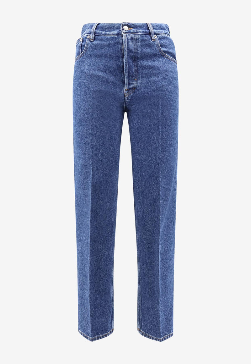 Gucci Straight-Leg Jeans with Metal Horsebit Denim 835215XDDCX4447_BLUE/MIX_29850832