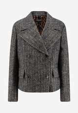 Dolce & Gabbana Double-Breasted Oversized Wool Coat Gray F27FXTFRZANS8051_RIGATO_29847519
