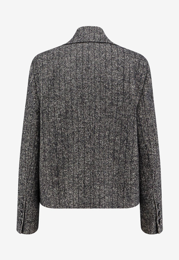 Dolce & Gabbana Double-Breasted Oversized Wool Coat Gray F27FXTFRZANS8051_RIGATO_29847519