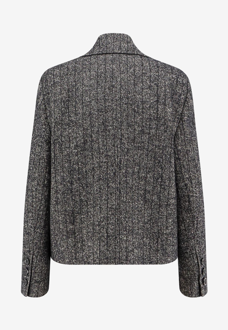 Dolce & Gabbana Double-Breasted Oversized Wool Coat Gray F27FXTFRZANS8051_RIGATO_29847519