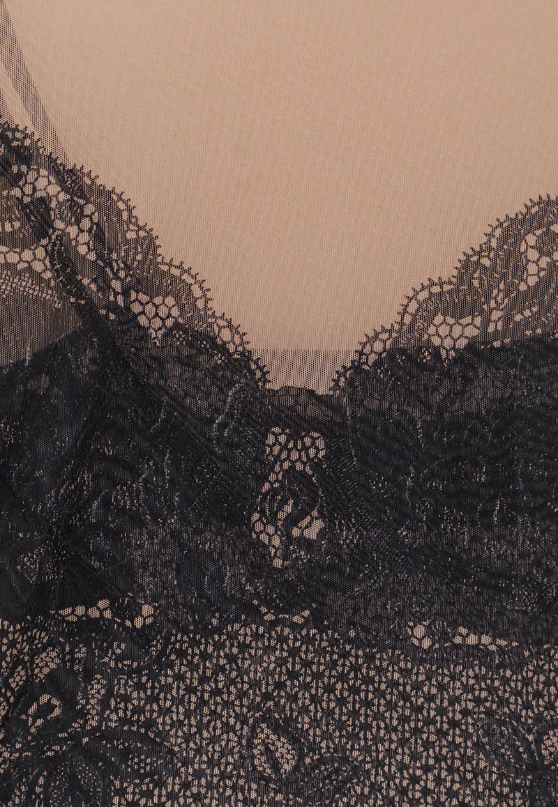 Balenciaga Trompe L'oeil Lingerie High-Neck Top Black 8292144F4B4_1094_BLACK/LIGHT BEIGE_32772878