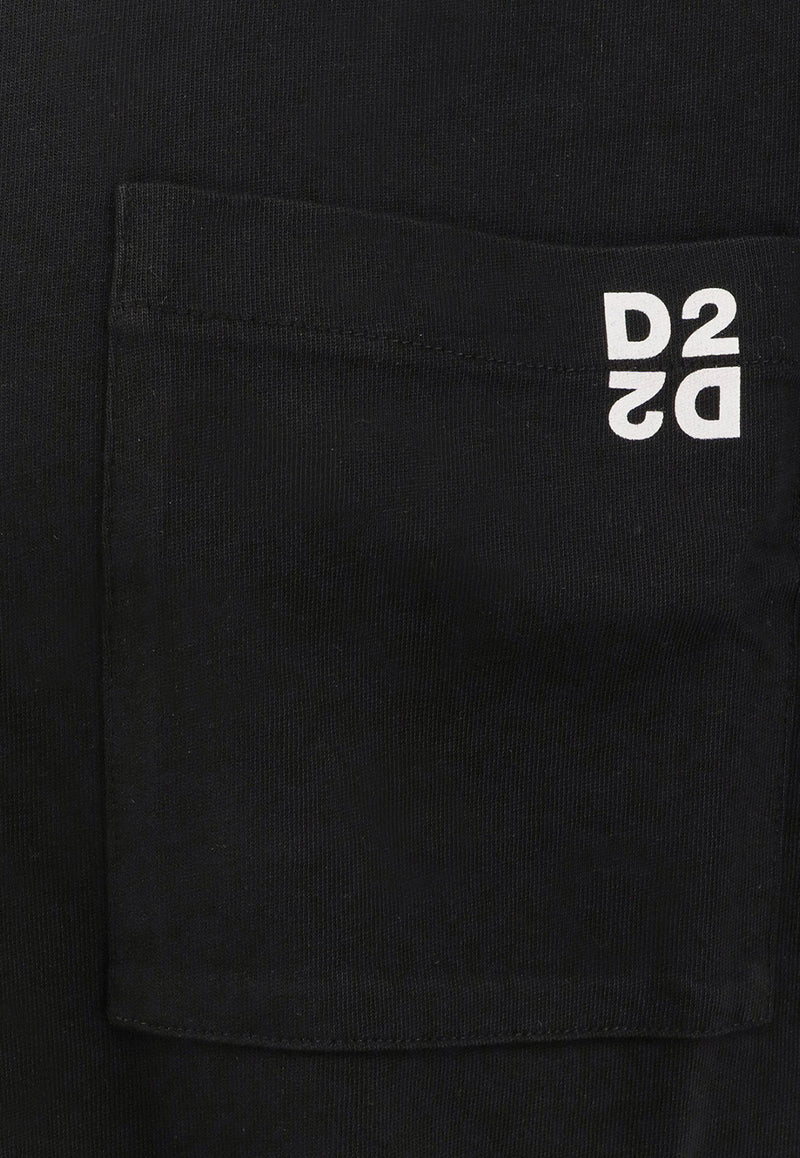 Dsquared2 Logo Crewneck T-shirts - Set of 2 Multicolor S74GD1475D20033963_Black_29841044