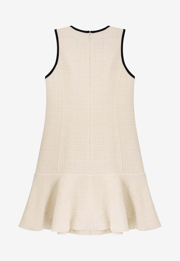 PINKO Arrosto Mini Tweed Dress White 105795A2VLZ05_White_29842946