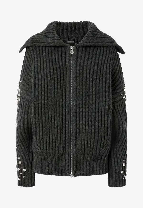 PINKO New Gavi Zip-Up Cardigan Gray 105638A2TRK07_Grey_29845530