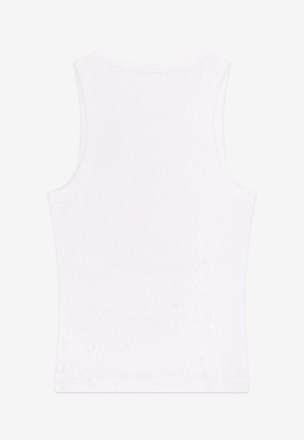 Givenchy Logo Print Tank Top White BW70FPP75N100_White_29842728