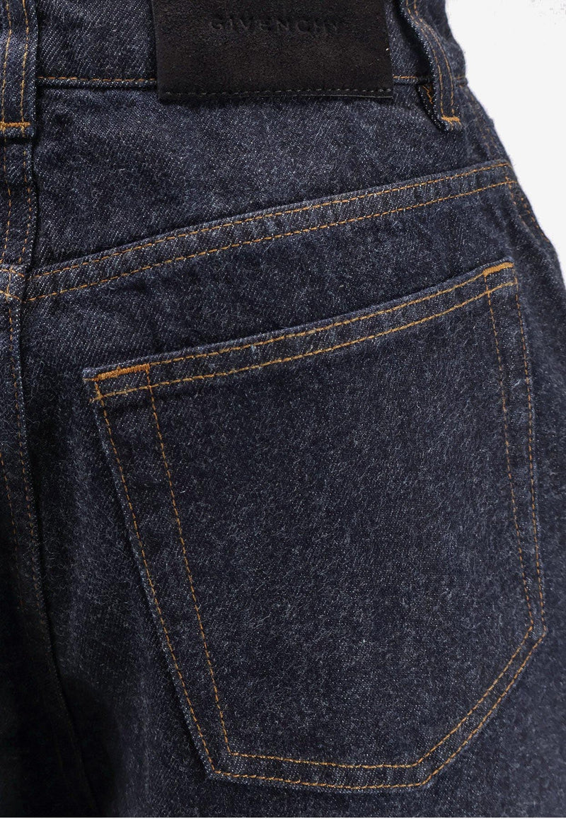 Givenchy Washed Straight-Leg Jeans Blue BW517J516P401_Blue_29839039