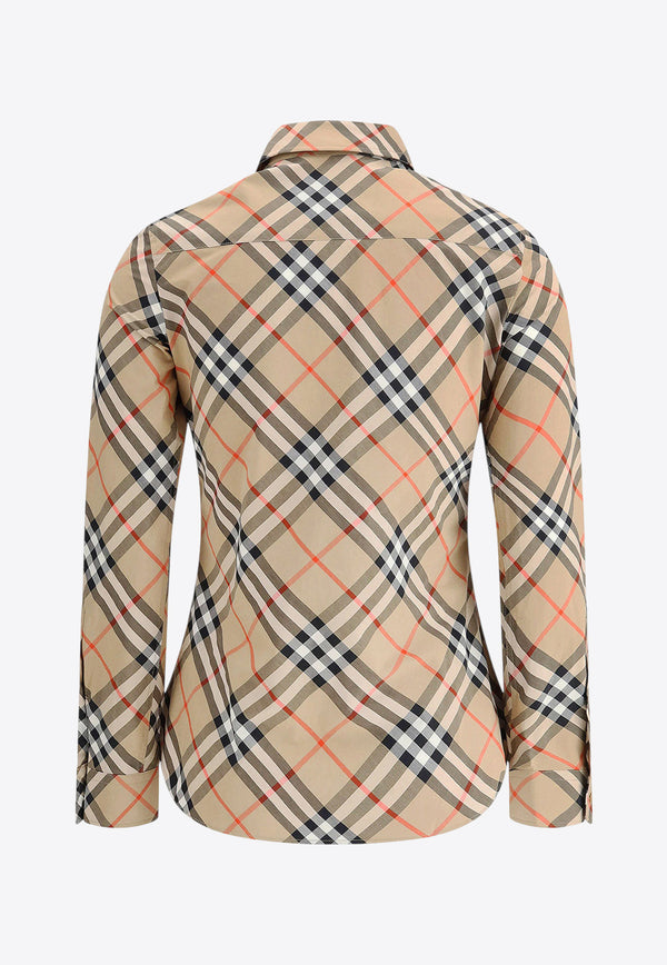 Burberry Vintage Check Long-Sleeved Shirt Beige 8106163B9368_SAND_33081056