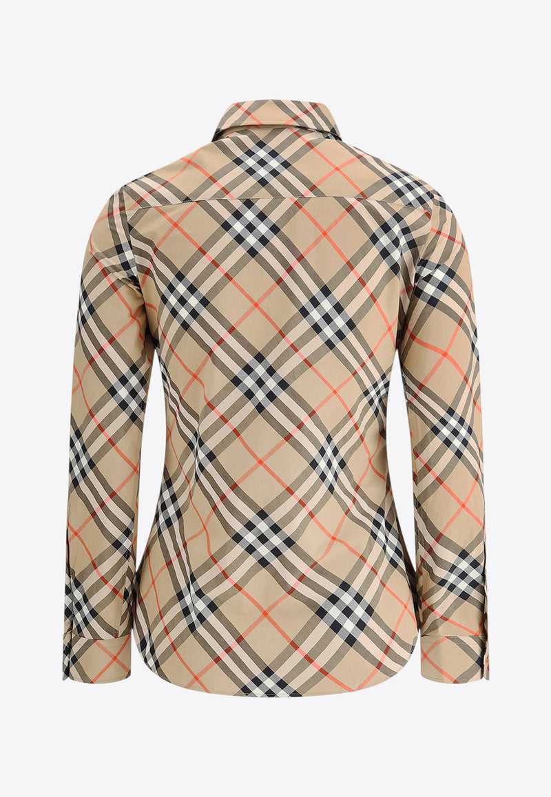 Burberry Vintage Check Long-Sleeved Shirt Beige 8106163B9368_SAND_33081056