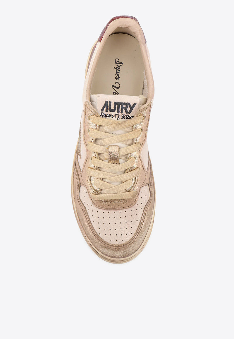 Autry Medalist Leather Sneakers AVLWMT04PLATINIMVIOLET_BIANCO ORO_29843488