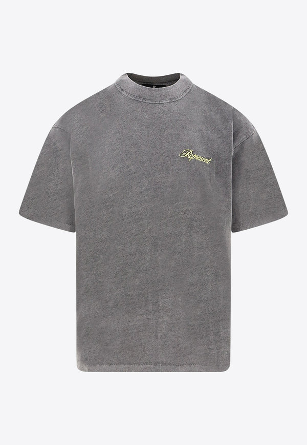 Represent Script Logo T-shirt Gray MLM10002647_AFTER DARK_29843314