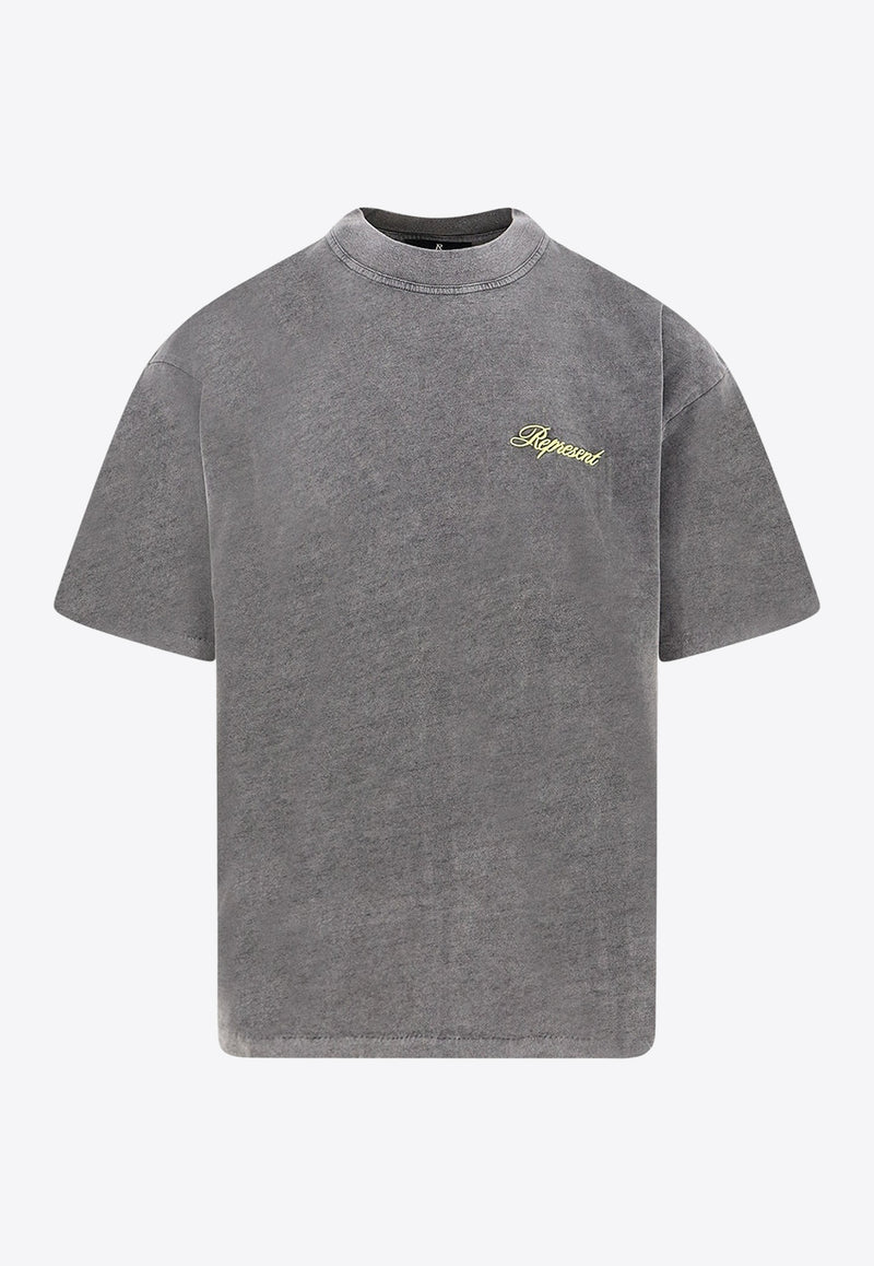 Represent Script Logo T-shirt Gray MLM10002647_AFTER DARK_29843314