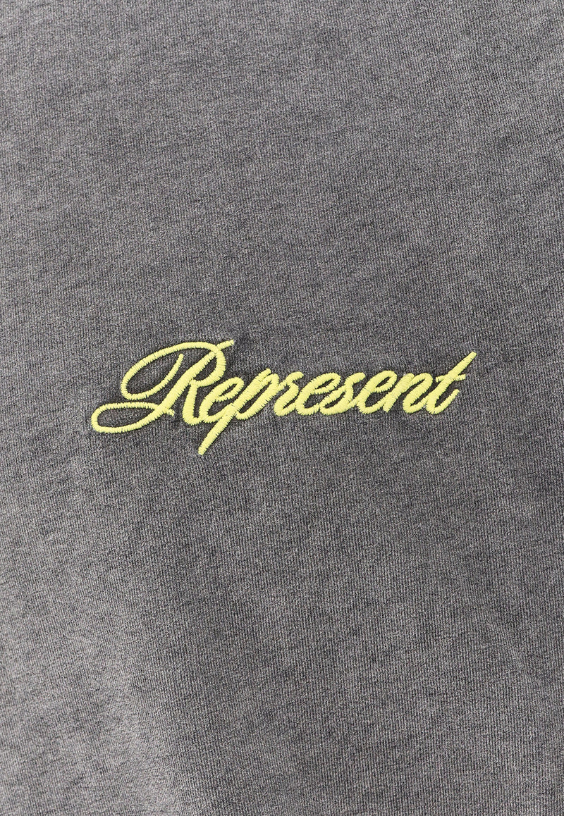 Represent Script Logo T-shirt Gray MLM10002647_AFTER DARK_29843314
